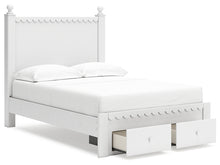 Load image into Gallery viewer, Mollviney Full Panel Storage Bed with Mirrored Dresser
