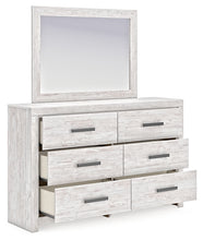 Load image into Gallery viewer, Cayboni Twin Panel Bed with Mirrored Dresser
