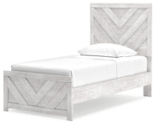 Load image into Gallery viewer, Cayboni Twin Panel Bed with Mirrored Dresser
