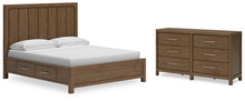 Load image into Gallery viewer, Cabalynn California King Panel Bed with Dresser
