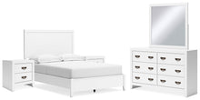 Load image into Gallery viewer, Binterglen Full Panel Bed with Mirrored Dresser and 2 Nightstands
