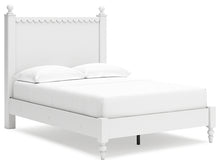 Load image into Gallery viewer, Mollviney Full Panel Bed with Mirrored Dresser and Nightstand
