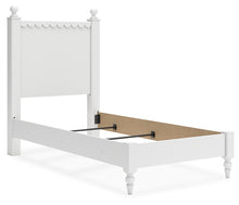 Load image into Gallery viewer, Mollviney Twin Panel Bed with Mirrored Dresser and Nightstand
