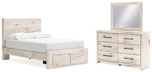 Load image into Gallery viewer, Lawroy Full Panel Storage Bed with Mirrored Dresser
