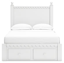 Load image into Gallery viewer, Mollviney Full Panel Storage Bed with Mirrored Dresser, Chest and 2 Nightstands
