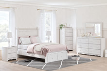 Load image into Gallery viewer, Mollviney Full Panel Storage Bed with Mirrored Dresser, Chest and 2 Nightstands
