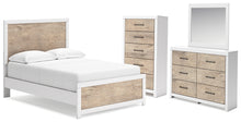 Load image into Gallery viewer, Charbitt Full Panel Bed with Mirrored Dresser and Chest
