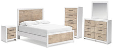 Load image into Gallery viewer, Charbitt Full Panel Bed with Mirrored Dresser, Chest and Nightstand
