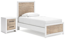 Load image into Gallery viewer, Charbitt Twin Panel Bed with Nightstand
