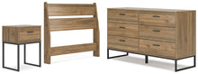 Load image into Gallery viewer, Deanlow Twin Panel Headboard with Dresser and Nightstand
