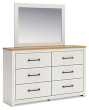 Load image into Gallery viewer, Linnocreek Full Panel Bed with Mirrored Dresser and Chest
