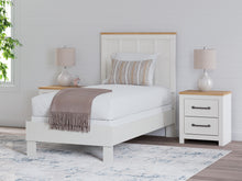 Load image into Gallery viewer, Linnocreek Twin Panel Bed with Mirrored Dresser
