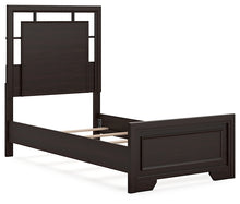 Load image into Gallery viewer, Covetown Twin Panel Bed with Mirrored Dresser, Chest and Nightstand
