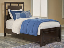 Load image into Gallery viewer, Covetown Twin Panel Bed with Mirrored Dresser and 2 Nightstands
