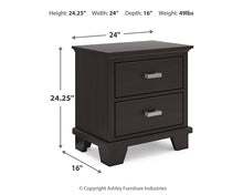 Load image into Gallery viewer, Covetown Full Panel Bed with Nightstand
