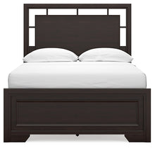 Load image into Gallery viewer, Covetown Full Panel Bed with Mirrored Dresser and 2 Nightstands
