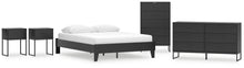 Load image into Gallery viewer, Socalle Queen Platform Bed with Dresser, Chest and 2 Nightstands
