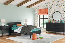 Load image into Gallery viewer, Socalle Twin Panel Platform Bed with Dresser and 2 Nightstands
