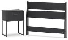 Load image into Gallery viewer, Socalle Twin Panel Headboard with Nightstand
