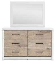 Load image into Gallery viewer, Charbitt Twin Panel Bed with Mirrored Dresser and 2 Nightstands
