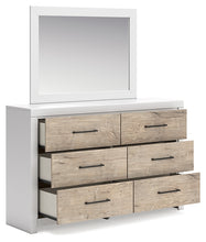 Load image into Gallery viewer, Charbitt Twin Panel Bed with Mirrored Dresser and 2 Nightstands
