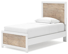 Load image into Gallery viewer, Charbitt Twin Panel Bed with Mirrored Dresser and 2 Nightstands
