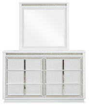 Load image into Gallery viewer, Chalanna Queen Upholstered Storage Bed with Mirrored Dresser
