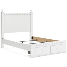 Load image into Gallery viewer, Mollviney Full Panel Storage Bed with Mirrored Dresser and Chest
