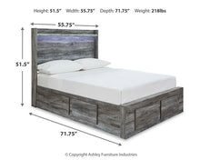 Load image into Gallery viewer, Baystorm  Panel Bed With 2 Storage Drawers
