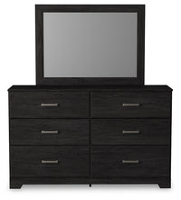 Load image into Gallery viewer, Belachime King Panel Bed with Mirrored Dresser, Chest and Nightstand
