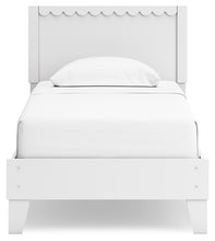 Load image into Gallery viewer, Hallityn Twin Panel Platform Bed with Nightstand
