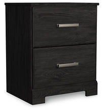 Load image into Gallery viewer, Belachime Twin Panel Bed with Nightstand
