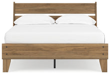 Load image into Gallery viewer, Deanlow Full Platform Panel Bed with Dresser and Nightstand
