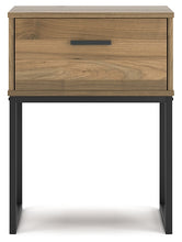 Load image into Gallery viewer, Deanlow Twin Platform Panel Bed with Nightstand
