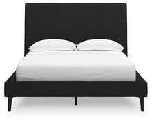 Load image into Gallery viewer, Cadmori Full Upholstered Bed with Mirrored Dresser and 2 Nightstands
