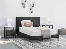 Load image into Gallery viewer, Cadmori Full Upholstered Bed with Mirrored Dresser and 2 Nightstands
