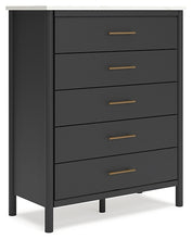 Load image into Gallery viewer, Cadmori Queen Upholstered Bed with Mirrored Dresser, Chest and 2 Nightstands
