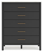 Load image into Gallery viewer, Cadmori Full Upholstered Bed with Mirrored Dresser, Chest and 2 Nightstands
