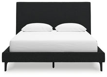 Load image into Gallery viewer, Cadmori Queen Upholstered Bed with Mirrored Dresser and 2 Nightstands
