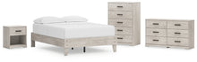 Load image into Gallery viewer, Shawburn Full Platform Bed with Dresser, Chest and Nightstand
