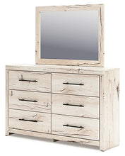 Load image into Gallery viewer, Lawroy Queen Panel Bed with Mirrored Dresser and Nightstand
