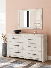 Load image into Gallery viewer, Lawroy Full Panel Bed with Mirrored Dresser and Nightstand
