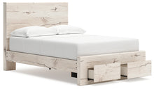 Load image into Gallery viewer, Lawroy Full Panel Storage Bed with Mirrored Dresser and Nightstand
