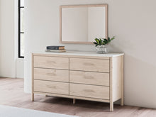 Load image into Gallery viewer, Cadmori Queen Upholstered Panel Bed with Mirrored Dresser and Chest
