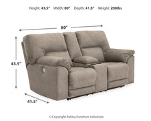 Load image into Gallery viewer, Cavalcade DBL REC PWR Loveseat w/Console
