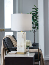 Load image into Gallery viewer, Linderfield Alabaster Table Lamp (1/CN)
