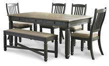 Load image into Gallery viewer, Tyler Creek Dining Table and 4 Chairs and Bench
