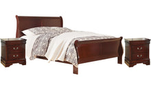 Load image into Gallery viewer, Alisdair King Sleigh Bed with 2 Nightstands
