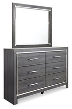 Load image into Gallery viewer, Lodanna Full Upholstered Panel Headboard with Mirrored Dresser, Chest and Nightstand
