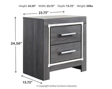 Load image into Gallery viewer, Lodanna Full Upholstered Panel Headboard with Mirrored Dresser, Chest and Nightstand
